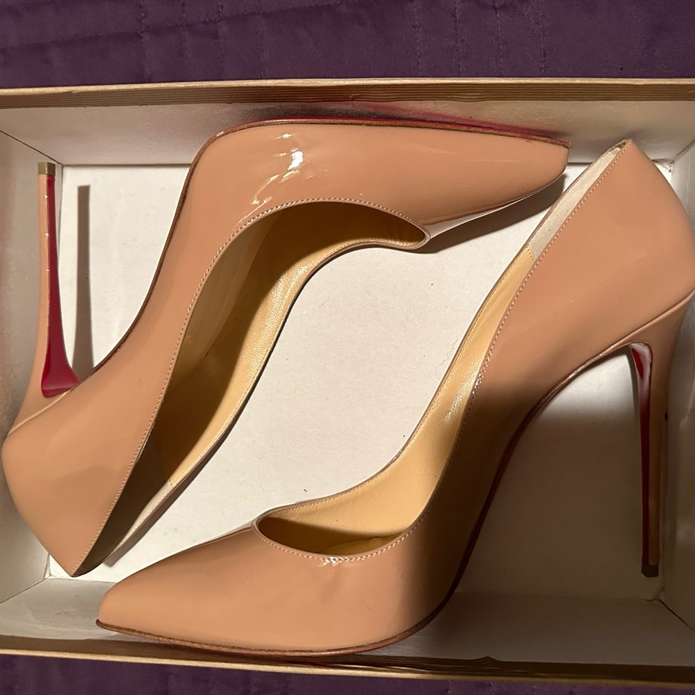 Authentic Christian Louboutin Pigalle Shoes size 42 (nude) - Picture 2 of 4